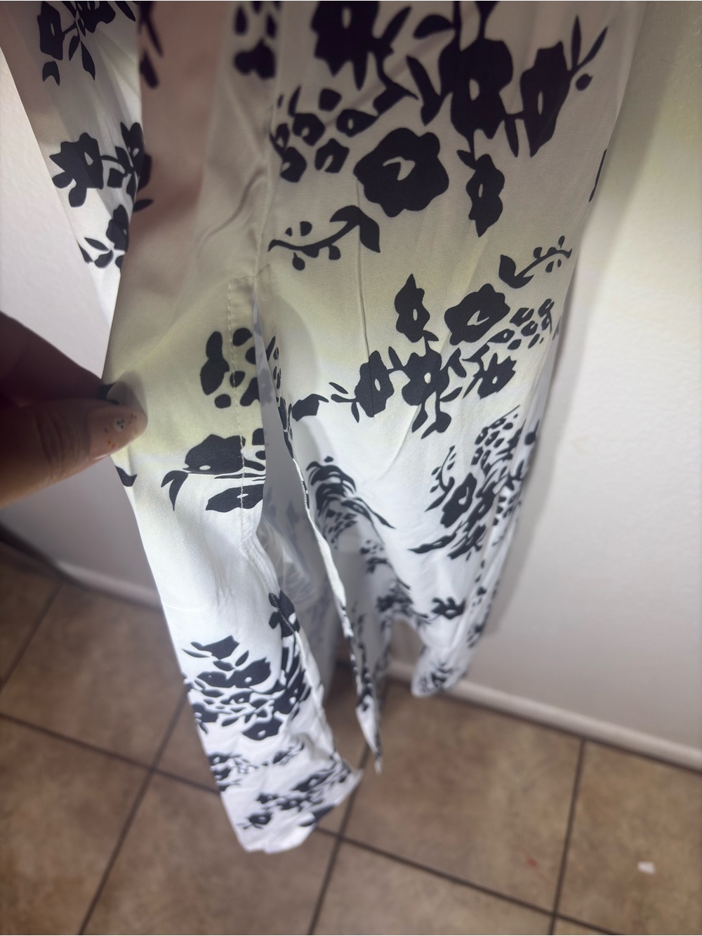 Women’s Black & White Florals Dress